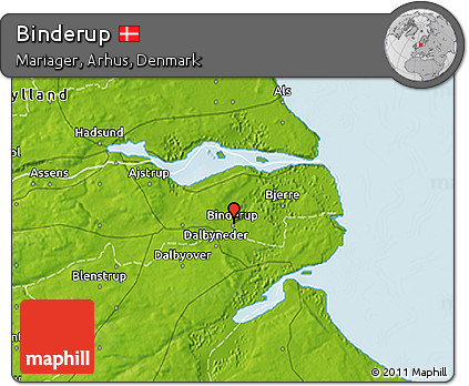 Physical 3D Map of Binderup