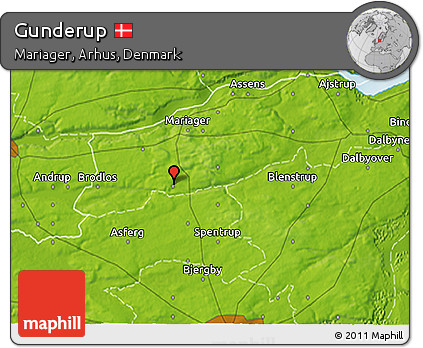 Physical 3D Map of Gunderup
