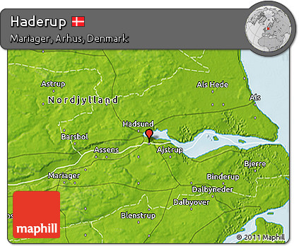 Physical 3D Map of Haderup