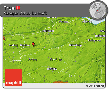 Physical 3D Map of True