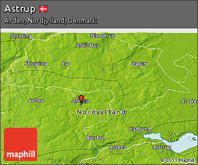 Physical 3D Map of Astrup