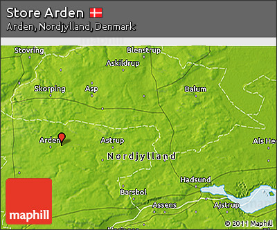 Physical 3D Map of Store Arden