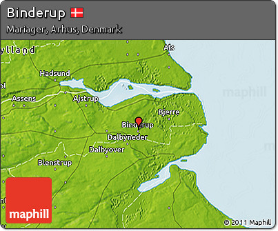 Physical 3D Map of Binderup