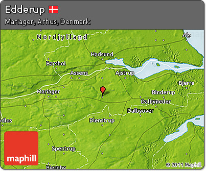 Physical 3D Map of Edderup