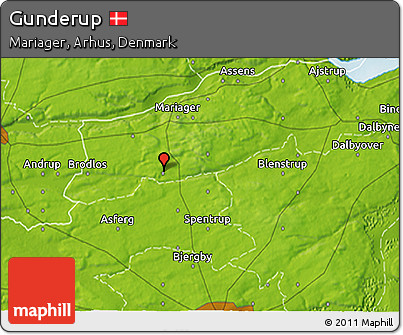 Physical 3D Map of Gunderup