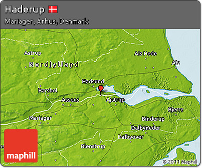 Physical 3D Map of Haderup