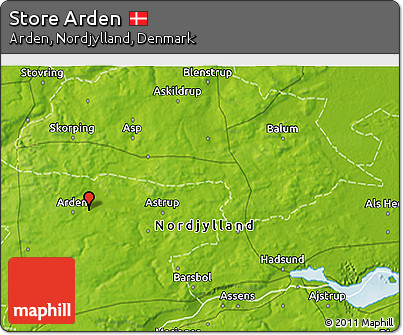Physical 3D Map of Store Arden