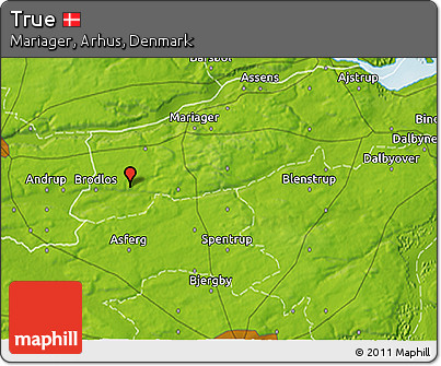 Physical 3D Map of True