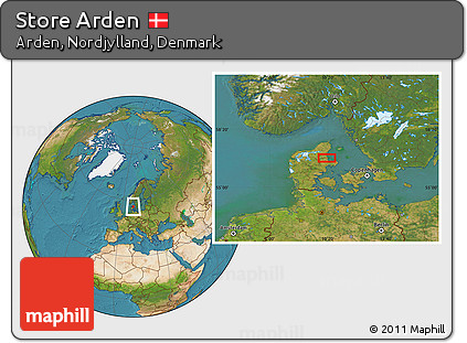 Satellite Location Map of Store Arden