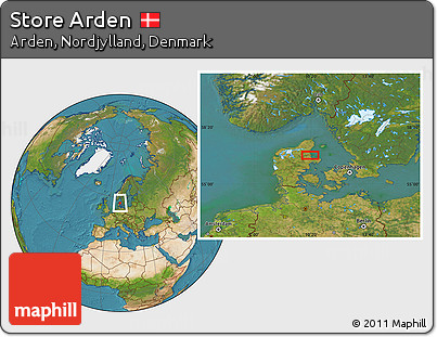Satellite Location Map of Store Arden