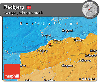 Political Map of Fladbjerg