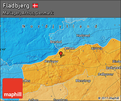 Political Map of Fladbjerg