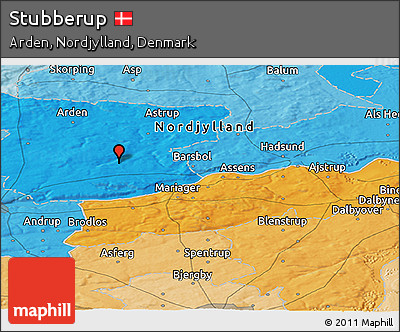 Political Panoramic Map of Stubberup