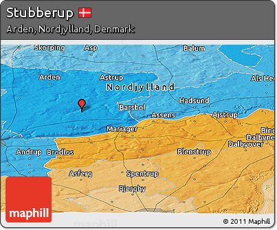 Political Panoramic Map of Stubberup