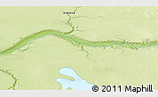 Physical 3D Map of the area around 56° 41' 3" N, 110° 25' 30" W