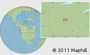Savanna Style Location Map of the area around 56° 41' 3" N, 115° 31' 30" W