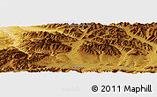 Physical Panoramic Map of the area around 56° 41' 3" N, 119° 4' 29" E
