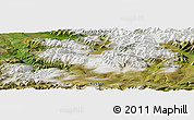 Satellite Panoramic Map of the area around 56° 41' 3" N, 119° 4' 29" E