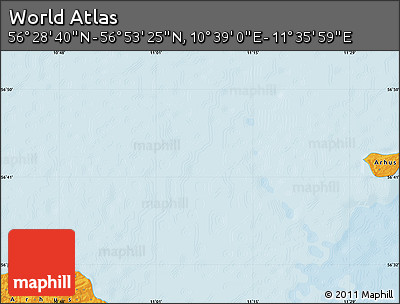 Political Map of the Area around 56° 41' 3" N, 11° 7' 30" E