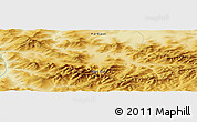 Physical Panoramic Map of the area around 56° 41' 3" N, 125° 52' 30" E