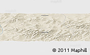 Shaded Relief Panoramic Map of the area around 56° 41' 3" N, 125° 52' 30" E