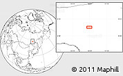 Blank Location Map of the area around 56° 41' 3" N, 128° 25' 30" E