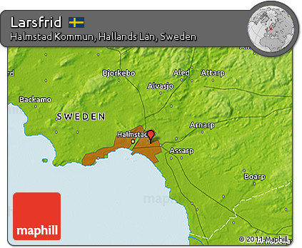 Physical 3D Map of Larsfrid