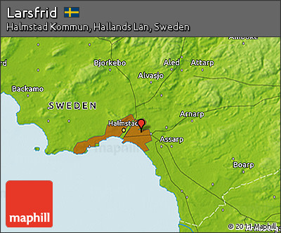 Physical 3D Map of Larsfrid