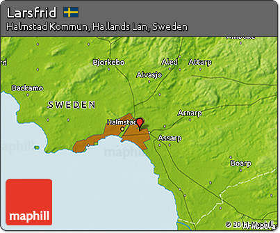 Physical 3D Map of Larsfrid