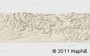 Shaded Relief Panoramic Map of the area around 56° 41' 3" N, 130° 58' 29" E