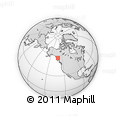 Outline Map of the Area around 56° 41' 3" N, 130° 49' 29" W, rectangular outline