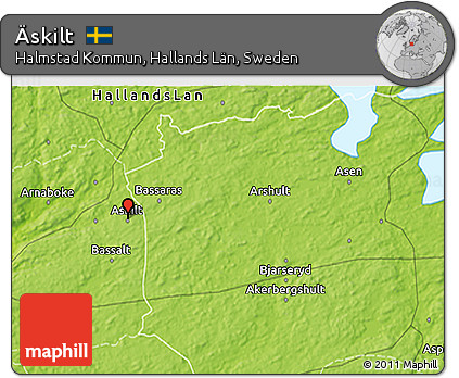 Physical 3D Map of Äskilt