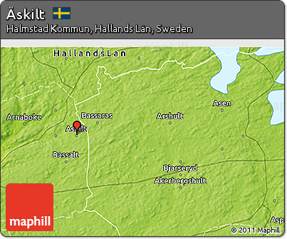 Physical 3D Map of Äskilt