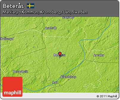 Physical 3D Map of Beterås