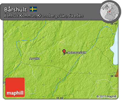 Physical Map of Bårshult