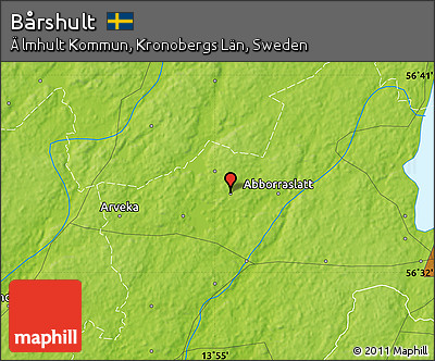 Physical Map of Bårshult