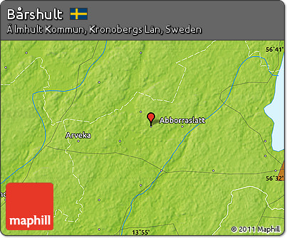 Physical Map of Bårshult