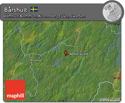Satellite Map of Bårshult