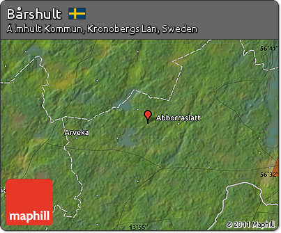 Satellite Map of Bårshult