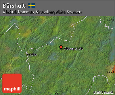 Satellite Map of Bårshult