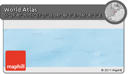 Physical Panoramic Map of the Area around 56° 41' 3" N, 146° 16' 30" E