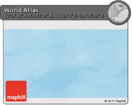 Physical 3D Map of the Area around 56° 41' 3" N, 147° 7' 30" E