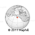 Outline Map of the Area around 56° 41' 3" N, 151° 13' 29" W, rectangular outline