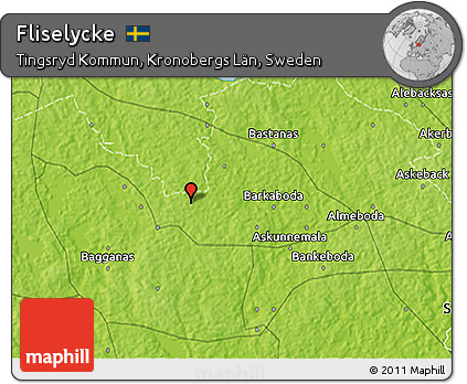 Physical 3D Map of Fliselycke
