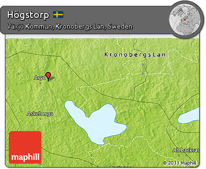 Physical 3D Map of Högstorp