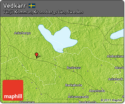 Physical 3D Map of Vedkärr