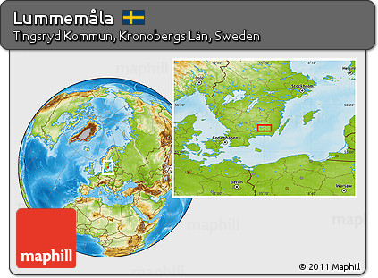 Physical Location Map of Lummemåla