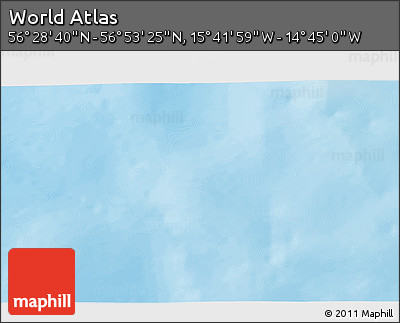 Physical 3D Map of the Area around 56° 41' 3" N, 15° 13' 29" W