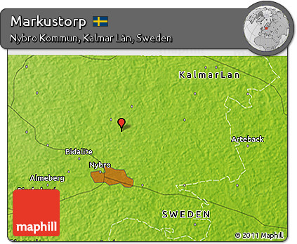 Physical 3D Map of Markustorp