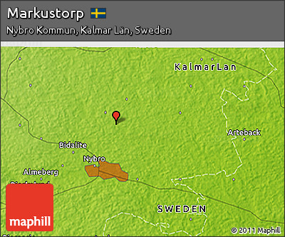Physical 3D Map of Markustorp